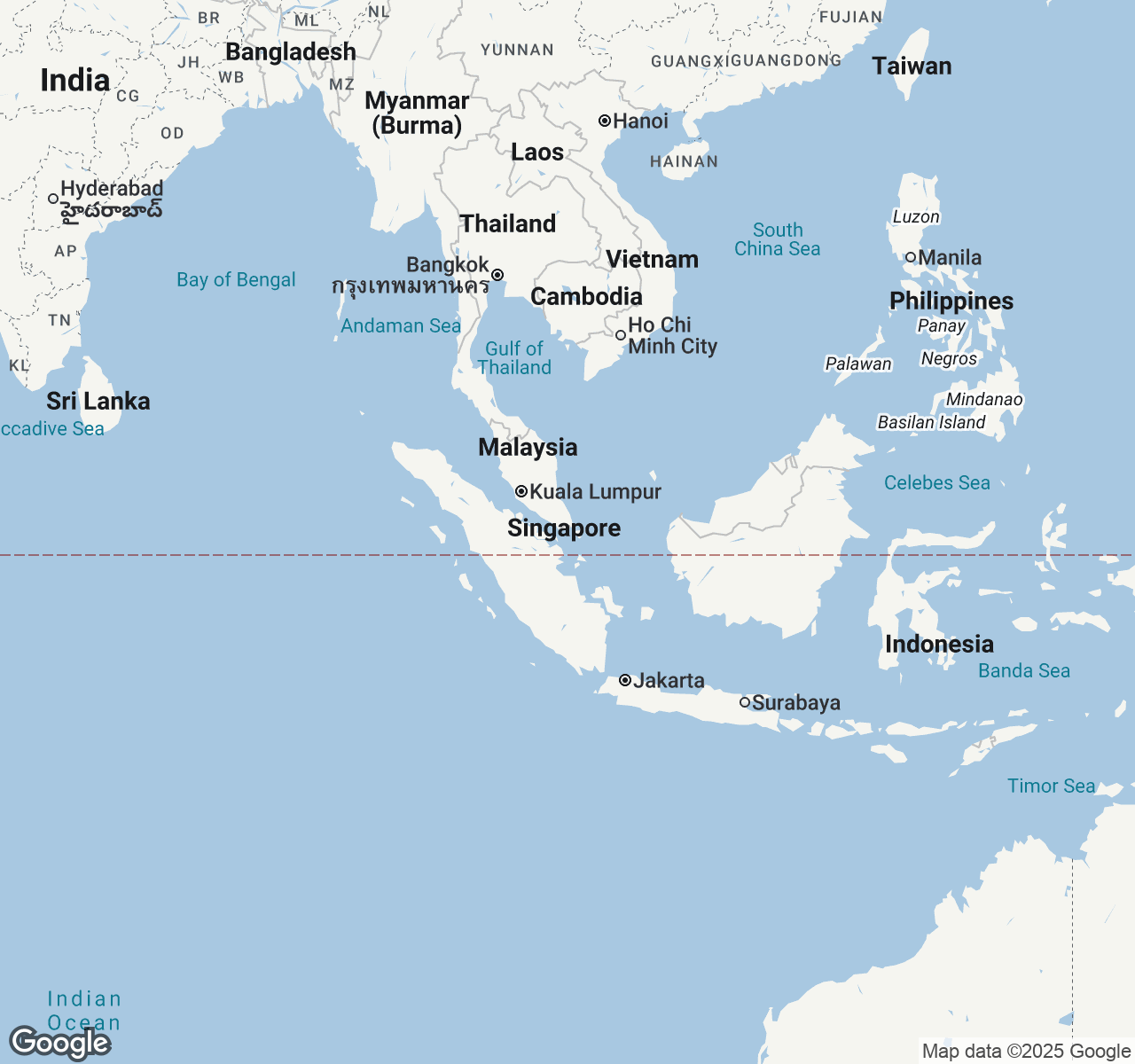 Map of Batam
