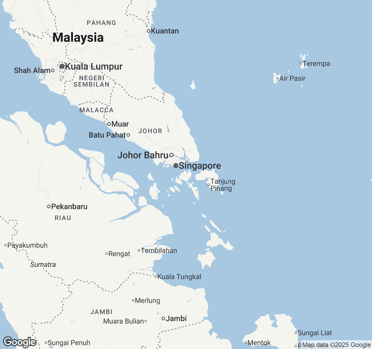 Map of Batam